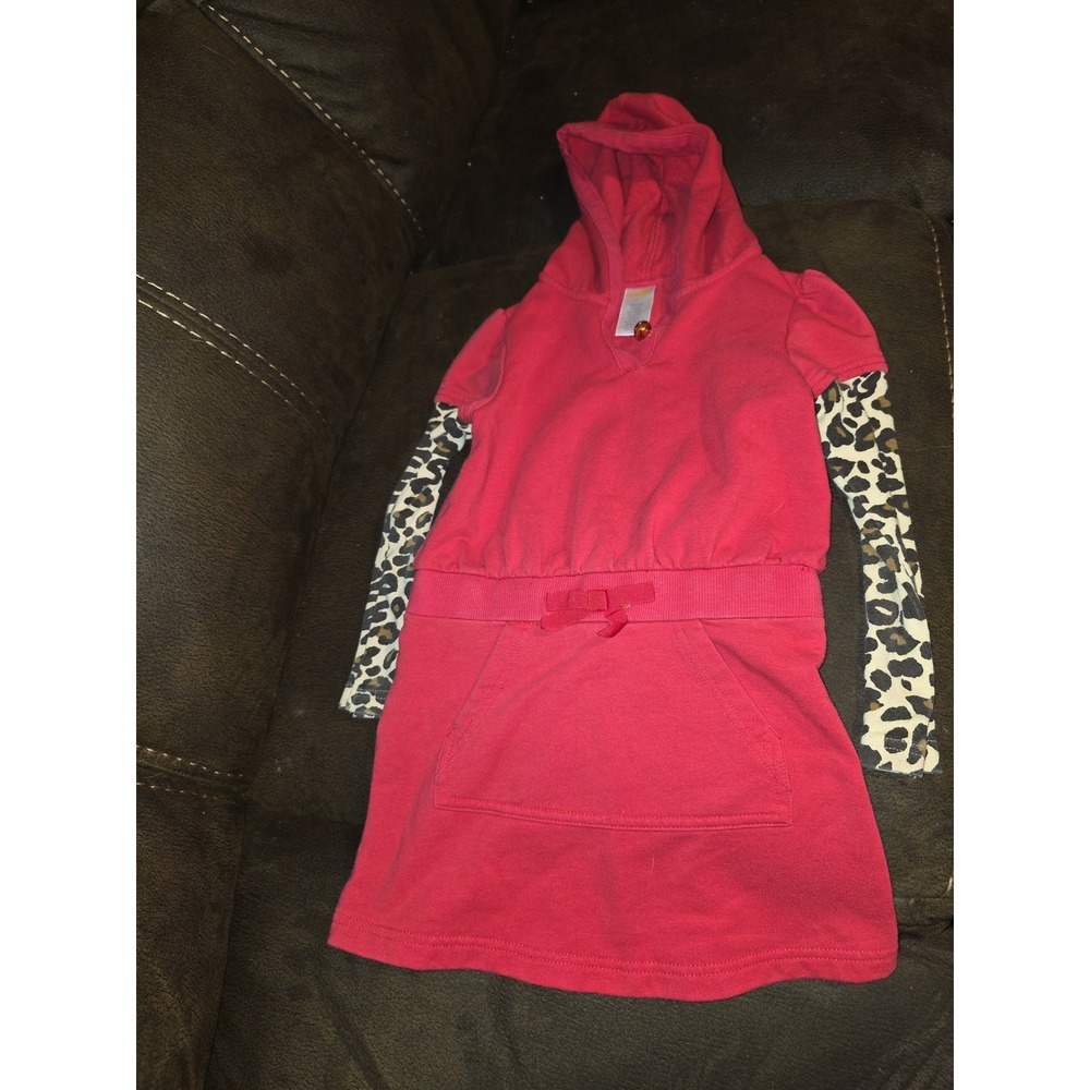 Gymboree ready dress go red hooded dress size 4